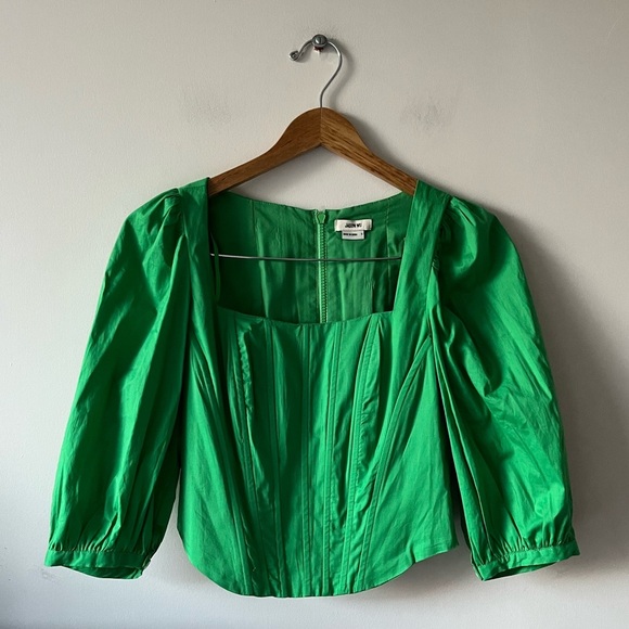 Jason Wu Green Corset Top Small - Picture 2 of 10